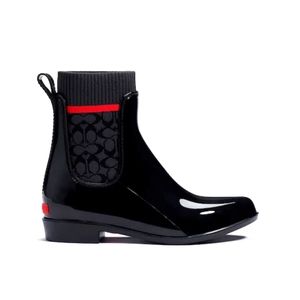 Classy COACH Rain Booties